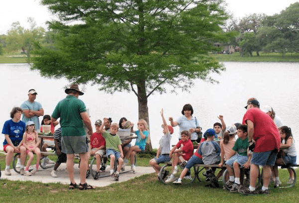Group at Coleto Creek Park & Reservoir Student group at Coleto Creek