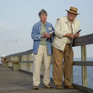 Volunteers preparing to do a phytoplankton sample