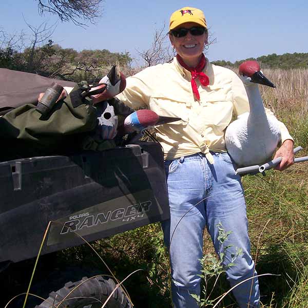 Distributing whooping crane decoys to plan surveys of the endangered species